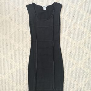 Black Ribbed Dress